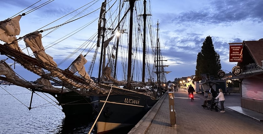 : Abendstimmung während Wilhelmshaven Sailing-CUP 2023.Foto: kdk