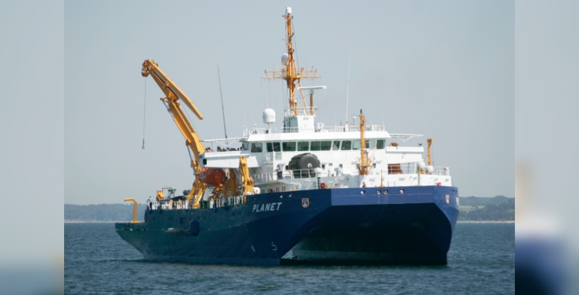 The research vessel "Planet", Photo: Bundeswehr