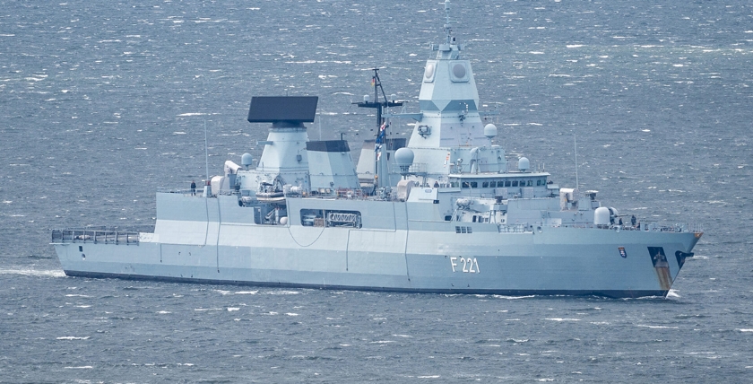 Frigate "Hessen" on 27 September. 2024, Photo: Michael Nitz