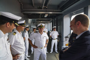 The reception committee at the EGV. Photo: Bw/Rodewald