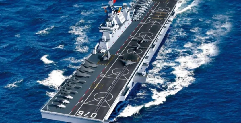 Type 076, graphic: Chinese state media