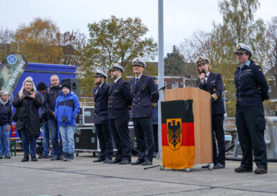 Am 03.11.24 lief das Hohlstablenkboot Pegnitz, von der NATO Unterstützungsmission Ägäis ein. Foto: Marcel Kröncke