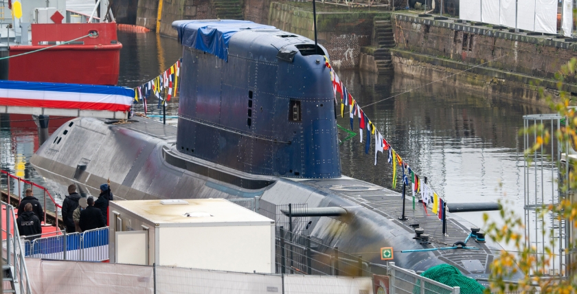 Taufe des israelischen U-Bootes in Kiel unter strengen Sicherheitsvorkehrungen, Foto: Michael Nitz