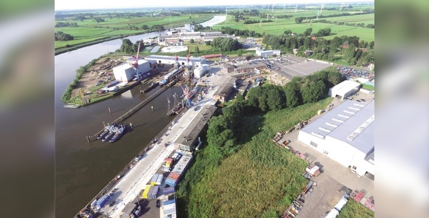 Shipyard site. Photo: Elsflether Werft