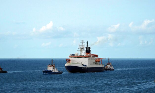 Icebreaker on dry land