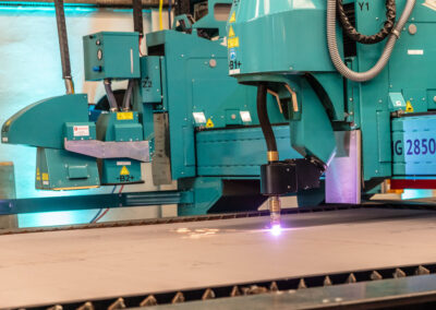 Plasma cutting system burning out the silhouette, photo: NVL/F. Matthies