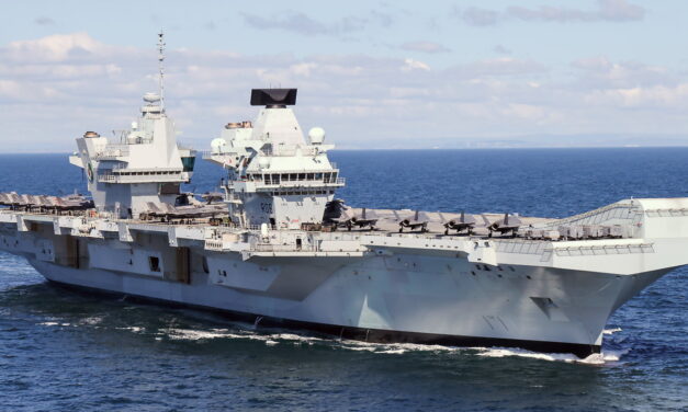 Aircraft carrier on a harbour visit in Hamburg - one more thing!