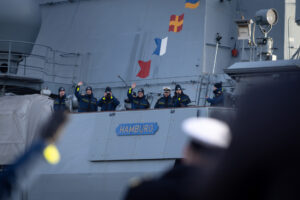 Arrival of frigate Hamburg, Photo: Bundeswehr/Tom Kistenmacher