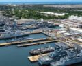 Together with ships from other nations, the German Indo-Pacific convoy lies in Pearl Harbor, photo: US Navy/John Bellino