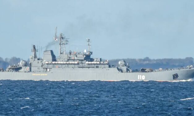 Landing ship "Alexandr Shabalin" en route to Syria?