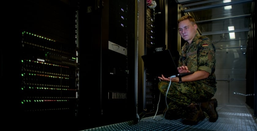 Bundeswehr data centre network, image: Bundeswehr/Patrick Grüterich