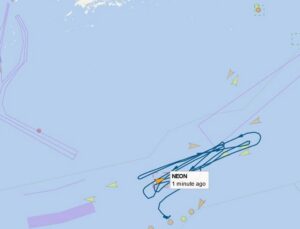 Navigation track of the Neon on 30.12.24 