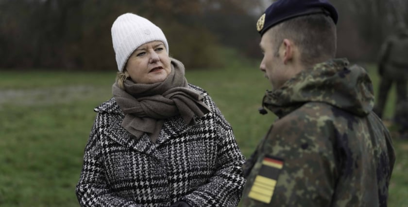 Die Wehrbeauftragte Dr. Eva Högl besucht die Marinetechnikschule Parow, Foto: Daniel Angres