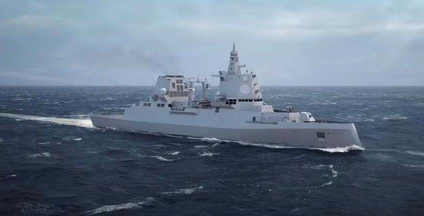 Frigate 127 concept based on MEKO A-400 AMD/AAW. Picture: tkMS