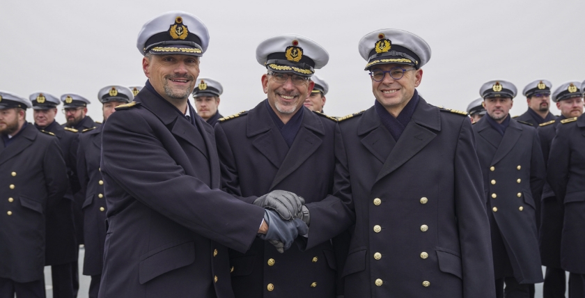 Change of command of the task force provider "Frankfurt am Main", photo: Leon Rodewald