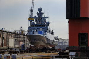 Korvette Köln in der Werft, Foto: Daniel Angres