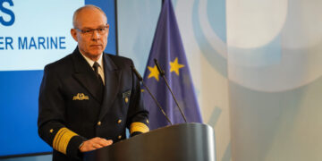 Inspector of the Navy Jan Christian Kaack during the "Navy Talks" 2025 in Berlin, Photo: Bundeswehr/Theska