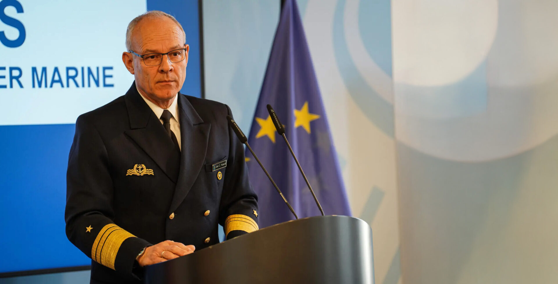 Inspector of the Navy Jan Christian Kaack during the "Navy Talks" 2025 in Berlin, Photo: Bundeswehr/Theska