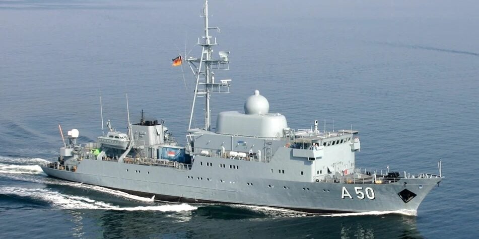 Hamburg: Fire on a German warship. Photo: Björn Wilke/Federal Armed Forces