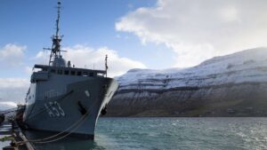 Flottendienstboot "Oker" 2017 am Polarkreis. Foto: Bundeswehr