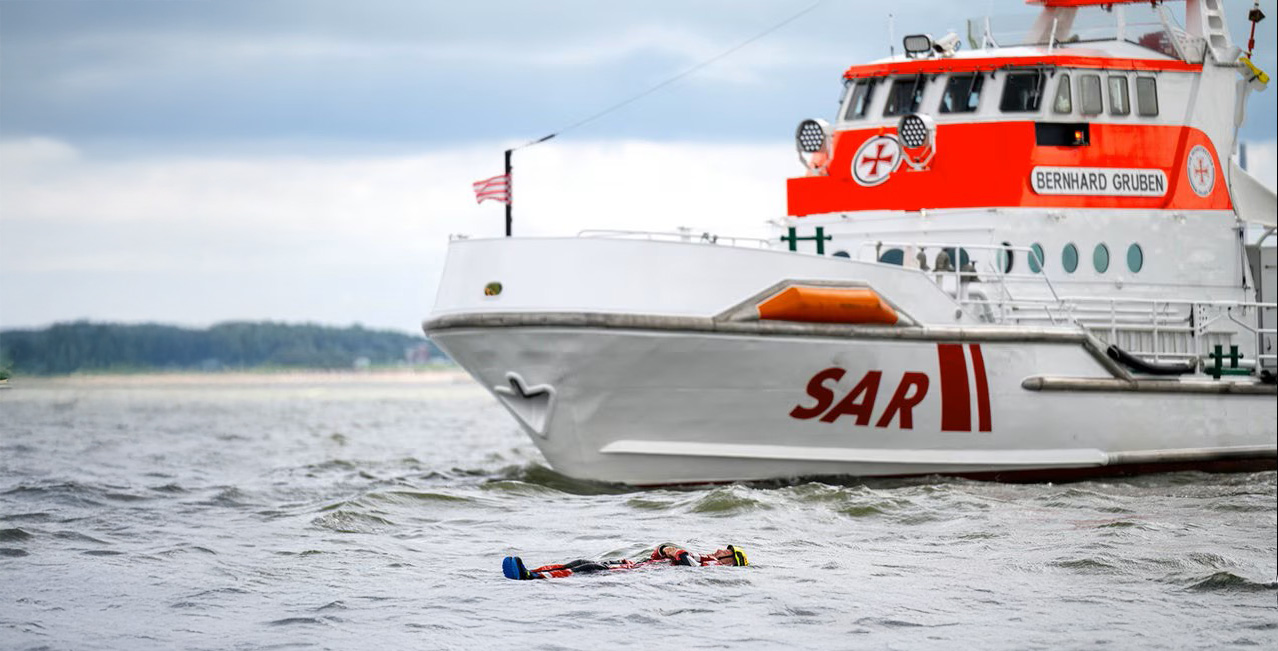 Bernhard Gruben im Einsatz. Foto: DGzRS