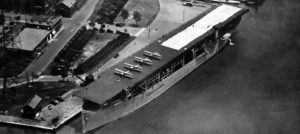 USS "Langley" (CV-1) from 1922 Photo: U.S. Navy National Archives