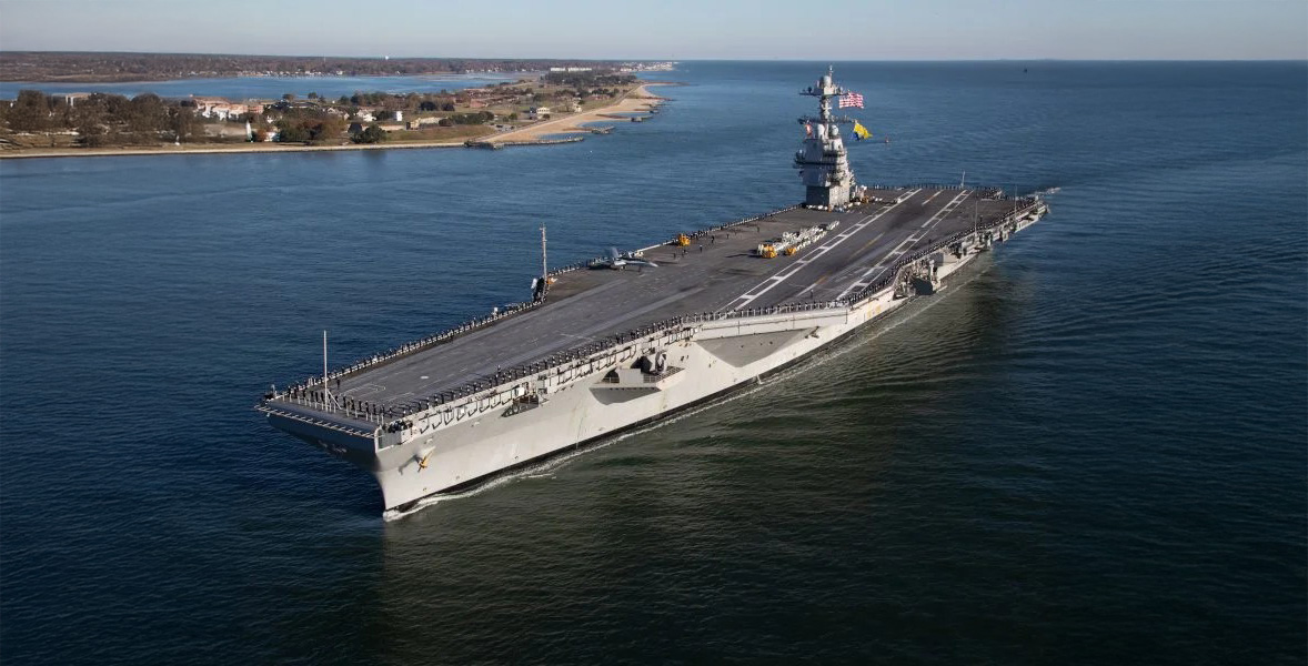 USS „Gerald R. Ford“ im Jahr 2017– modernster U.S. Flugzeugträger der Ford-Klasse. Foto: U.S. Navy