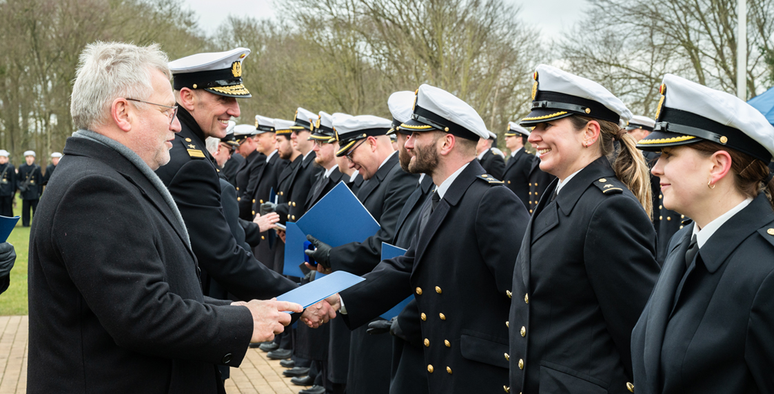 Abschlussmusterung an der MSM - Die Crew 10/2024 wird feierlich verabschiedet, Foto: Bundeswehr