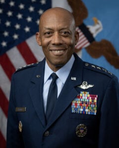 Chairman Joint Chiefs of Stuff, General Charles Q. Brown JR. Photo: U.S. DoD