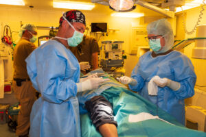 The German Navy only has theoretical knowledge of how to treat the wounded in battle. It has to learn from other nations, Photo: Bw