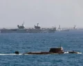 Carrier Strike Group 25 - HMS Astute, HMS Prince of Wales, HMS Dauntless, Mendez-Nunez. Photo: Royal Navy/Crown Copyright