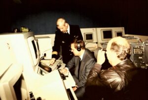 Verteidigungsminster Volker Rühe besuchte im September 1993 den Verfahrenstrainer, Foto: Bw