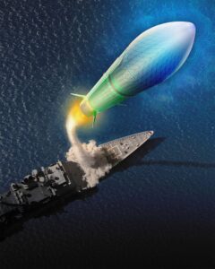 The GPI hypersonic interceptor missile is to be introduced on Asev ships after 2032, graphic: Raytheon