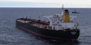 Beschlagnahmter Rohöltanker EVENTIN. Foto: Havariekommando