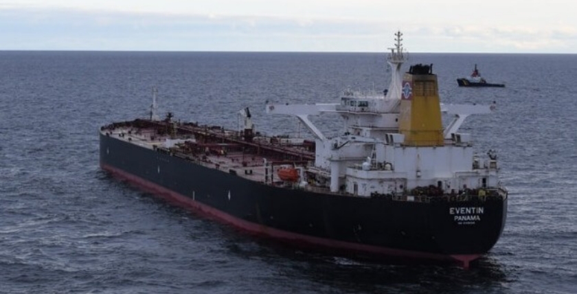 Beschlagnahmter Rohöltanker EVENTIN. Foto: Havariekommando
