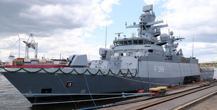 Corvette "Augsburg" christened, photo: hsc