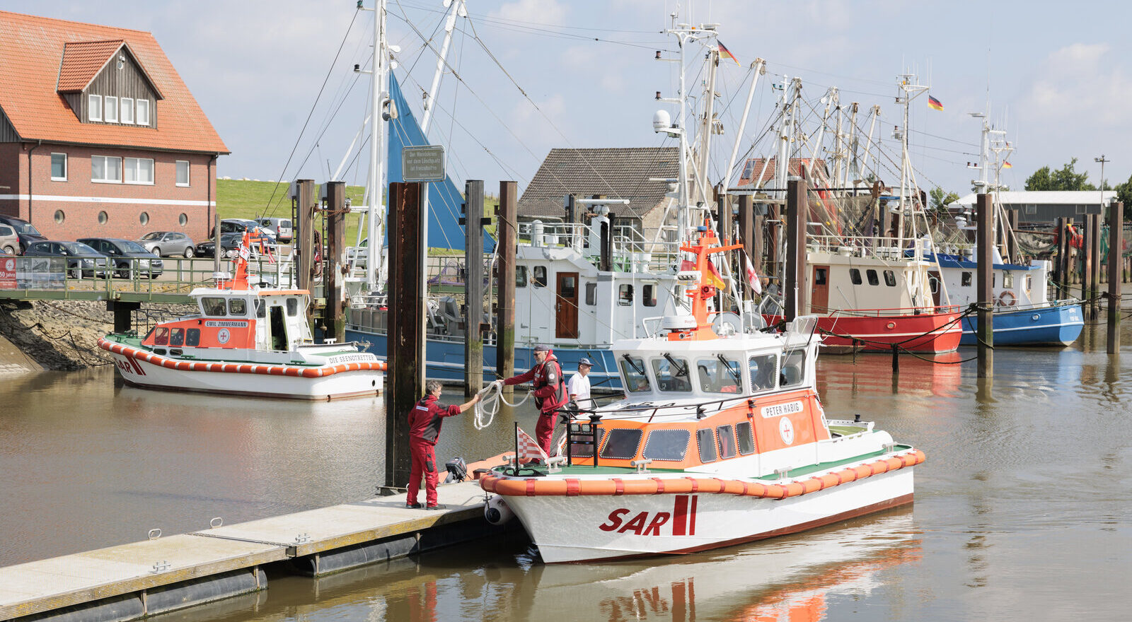 150 years of Fedderwardersiel station (2024) with lifeboat "Peter Habig". Photo: DGzRS