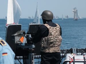 Magdeburg Waffenstation besetzt, Foto: hsc