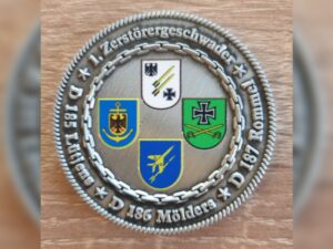 Rückseite des Coins des 1 Zerstörergeschwaders. Foto: Pön-Ex-Crew