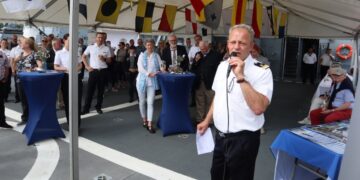 The commander of Flotilla 1, Flotilla Admiral Christian Walter Meyer