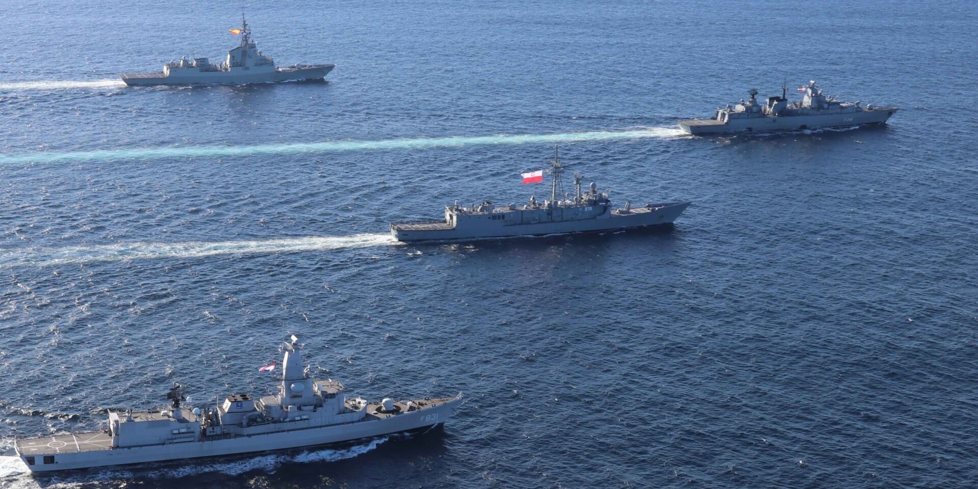 Schiffe der SNMG 1 (Standing NATO Maritime Group 1) nehmen an der 52. Auflage des Marinemanövers BALTOPS 2023 teil. Foto: Bw/Schwedler