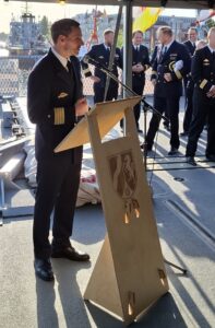 The Commander of Operational Flotilla 2, Sven Beck