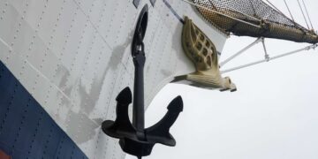 Anker Segelschulschiff „Gorch Fock“. Bild: Bundeswehr/Leon Rodewald