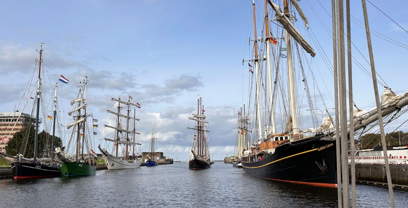 Traditional sailors 2023 at the Wilhelmshaven Sailing Cup. Picture: kdk