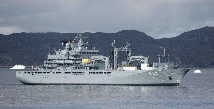 EGV "Berlin" entering Nuuk/Groenland. Photo: Bw/J.Schmidt