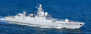 The Gorshkov frigate "Admiral Kasatonov" in the Baltic Sea in summer 2025. Photo: Michael Nitz, Naval Press Service