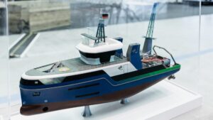 Modell des zukünftigen DLR-Forschungsschiffs, Bild: DLR (CC BY-NC-ND 3.0)