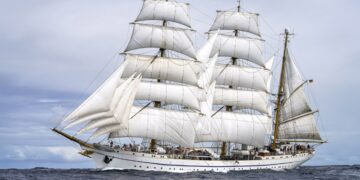 When it was commissioned in 1958, the Gorch Fock became the flagship of the navy, Photo: Nico Theska