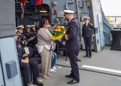 Change of command on the frigate "Rheinland-Pfalz", Photo: Bundeswehr/Leon Rodewald