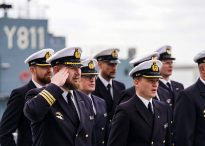Change of command on the frigate "Rheinland-Pfalz", Photo: Bundeswehr/Leon Rodewald